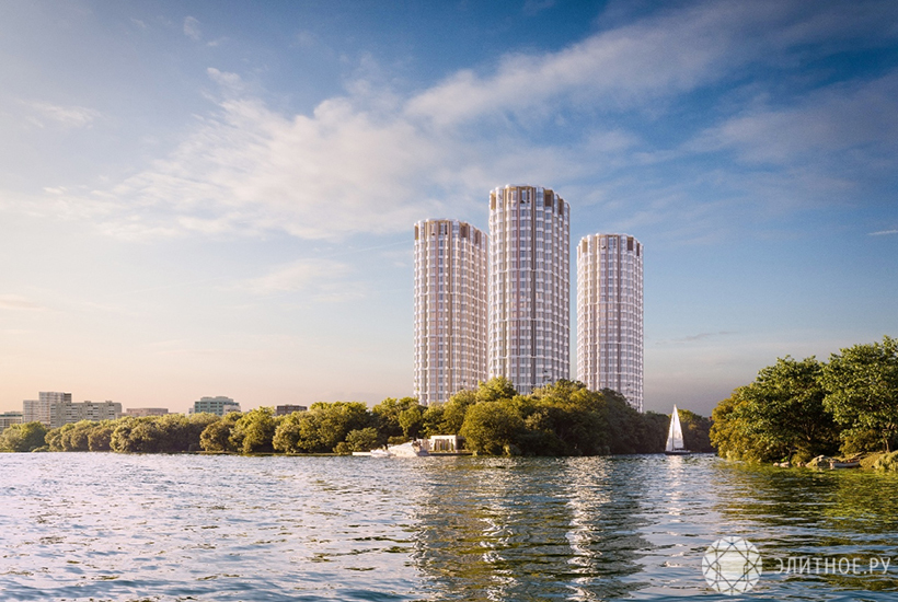 Москомархитектура утвердила решение комплекса «Level Стрешнево» на берегу Москвы-реки