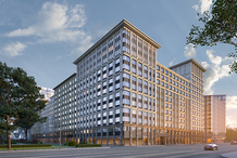 В квартале «Искра-Парк» начались фасадные работы