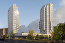 На месте хлебозавода №16 в Пресненском районе начали строить жилой комплекс 