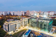 «Донстрой» установил 32% фасадов во втором клубном доме «Река» в Раменках