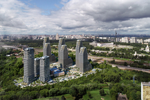 ГК «Самолет» построит высотный комплекс с домами в виде скал рядом с Поклонной горой