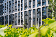 Завершен фасад в десятом корпусе квартала «Сердце столицы»