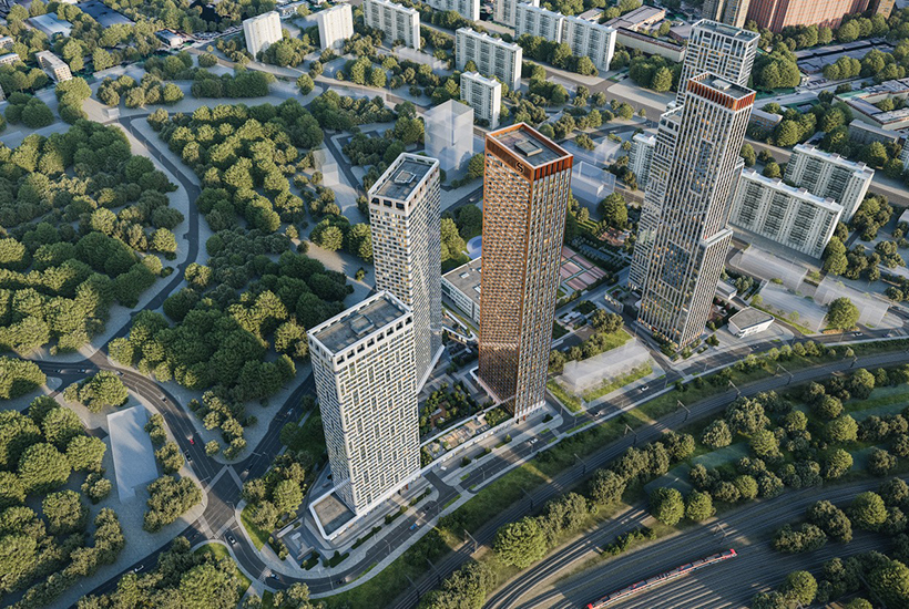 В Хорошевском районе Москвы построят премиальный жилой комплекс из шести небоскребов