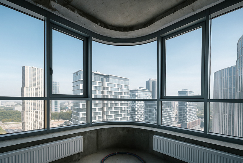 В ЖК Stories установили более 400 моллированных окон с помощью роботизированных систем