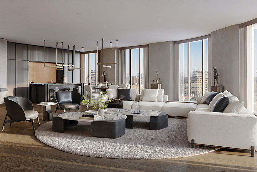  В доме «Никитский, 6» в центре Москвы заканчивают предчистовую отделку квартир